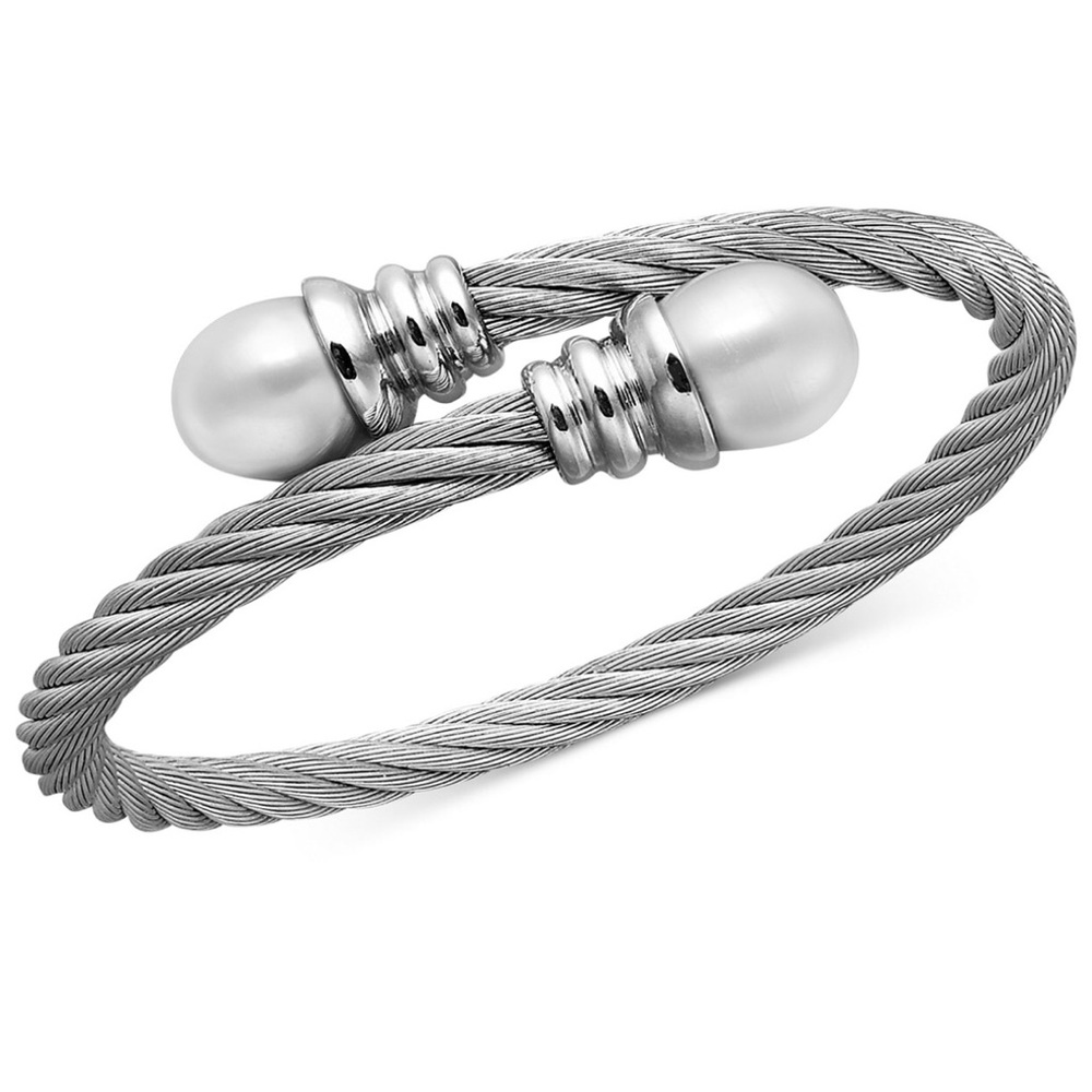 Cultured Freshwater Pearl Bangle Bracelet